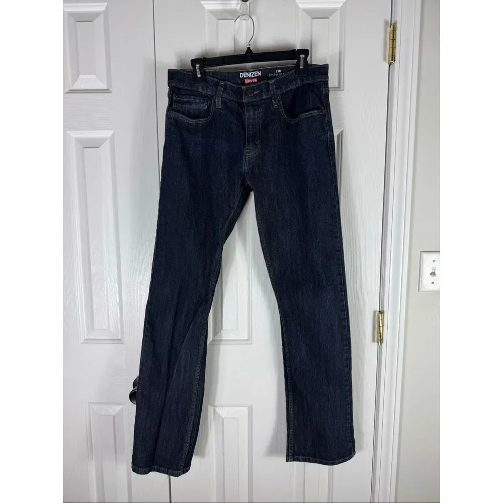 218 Levi’s Mens Straight Fit Denizen Jeans Size 34/34